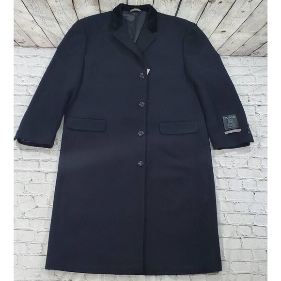 XXIOTTI Berlino Wool and Cashmere Long Overcoat Jacket MENS SIZE 50L - Picture 7 of 15